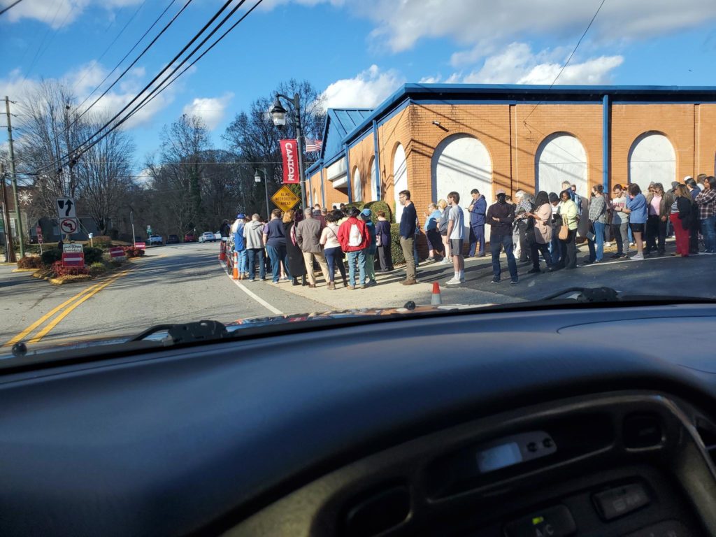 Thanks to LAA, Long Lines in Cherokee County for Sunday Voting